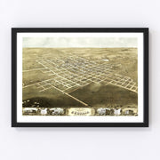 Sedalia Vintage Map 1869