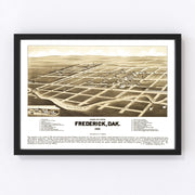 Frederick Vintage Map 1883