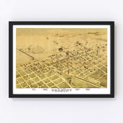 Kearney Vintage Map 1881