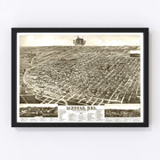 Lincoln Vintage Map 1889