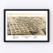 Hiawatha Vintage Map 1879