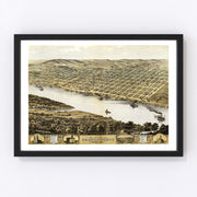 Leavenworth Vintage Map 1869