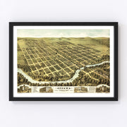Ottawa Vintage Map 1872
