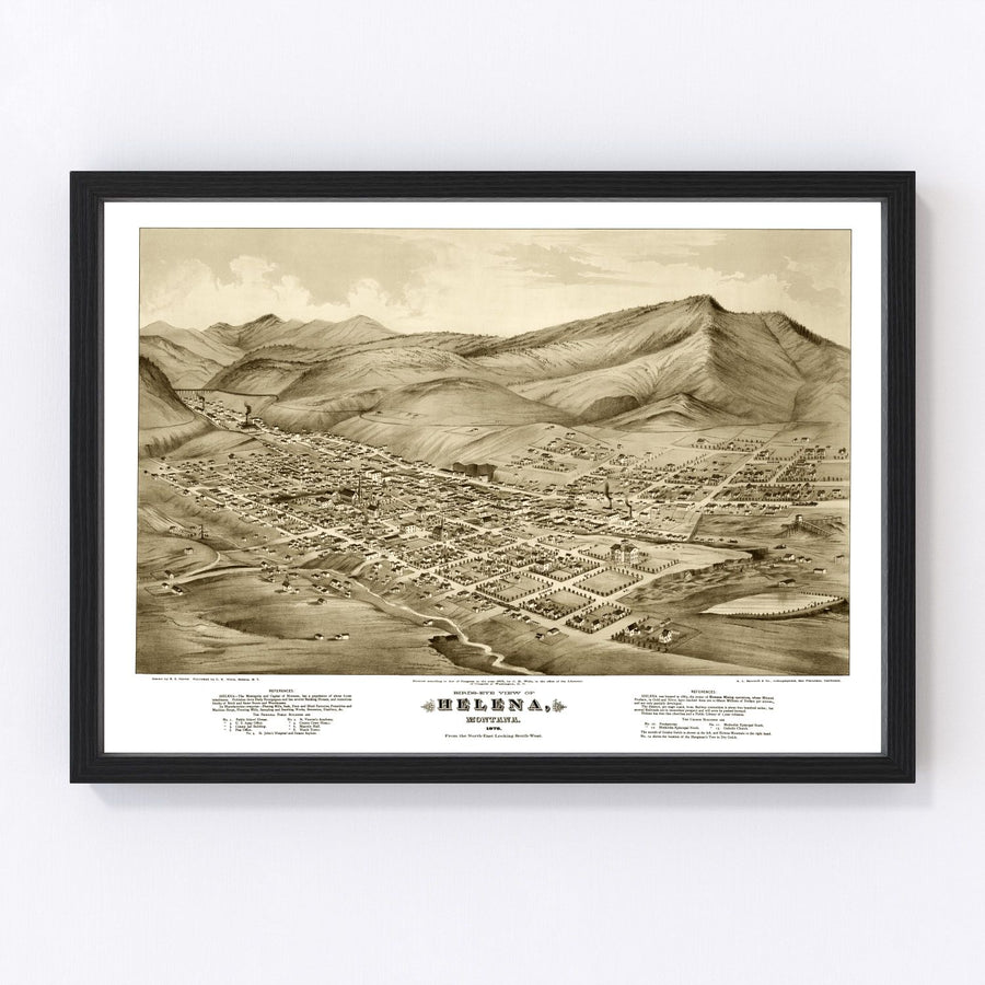 Helena Vintage Map 1875