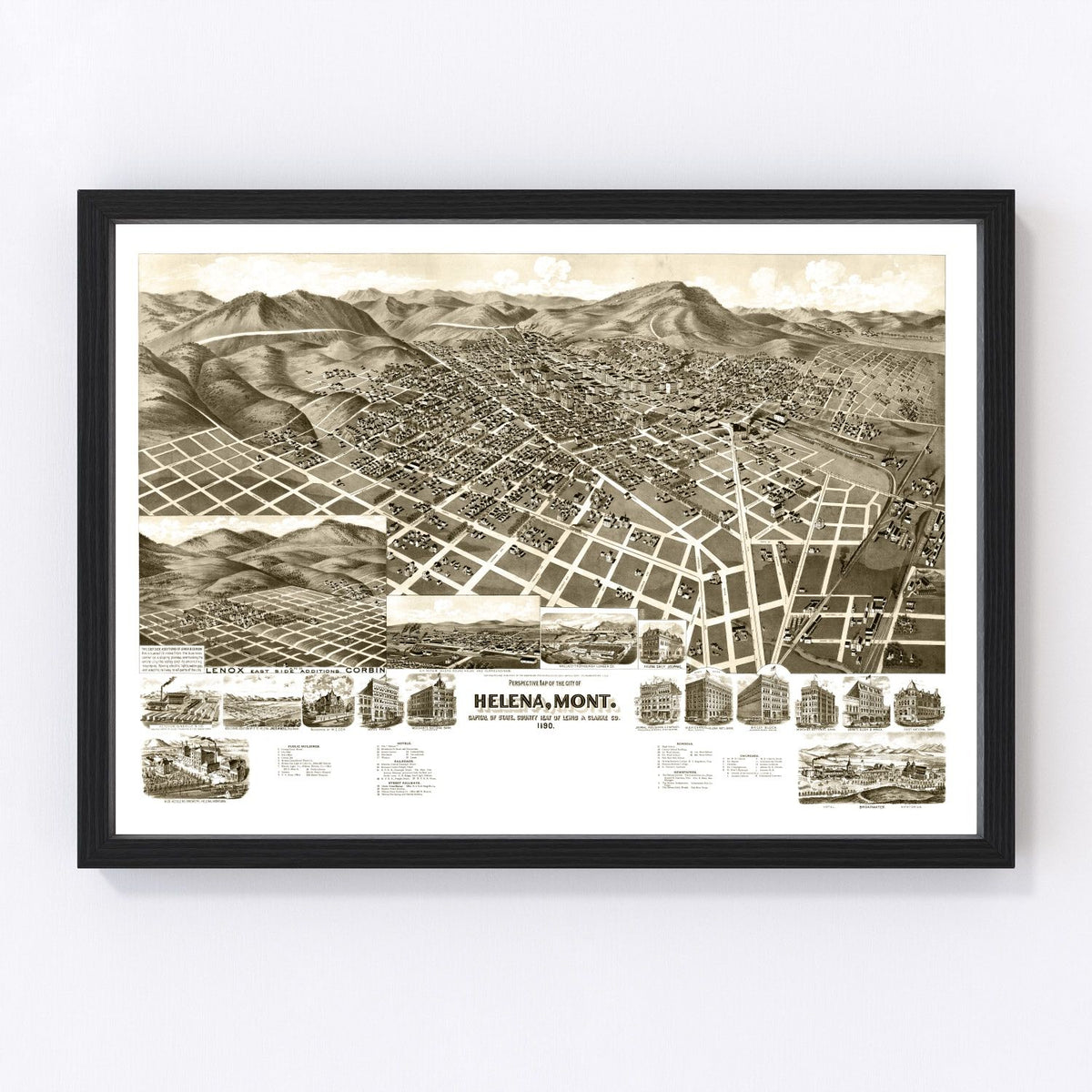 Helena Vintage Map 1890