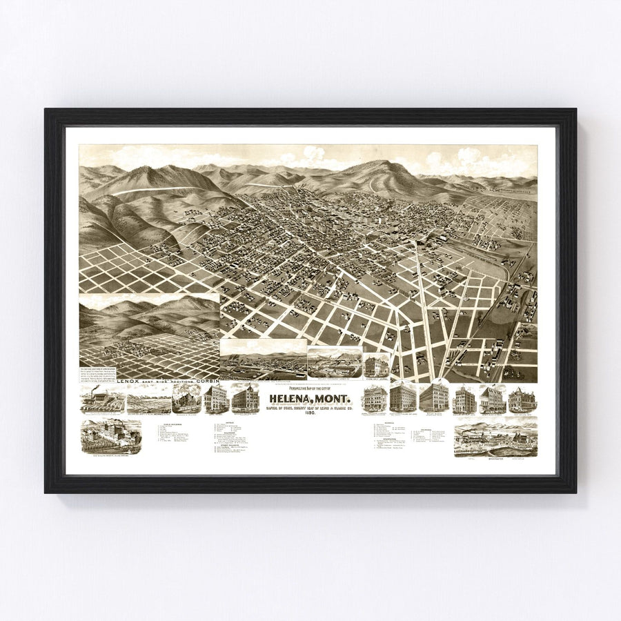Helena Vintage Map 1890