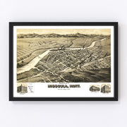 Missoula Vintage Map 1891