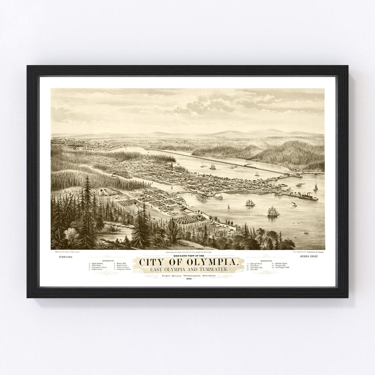 Olympia Vintage Map 1878