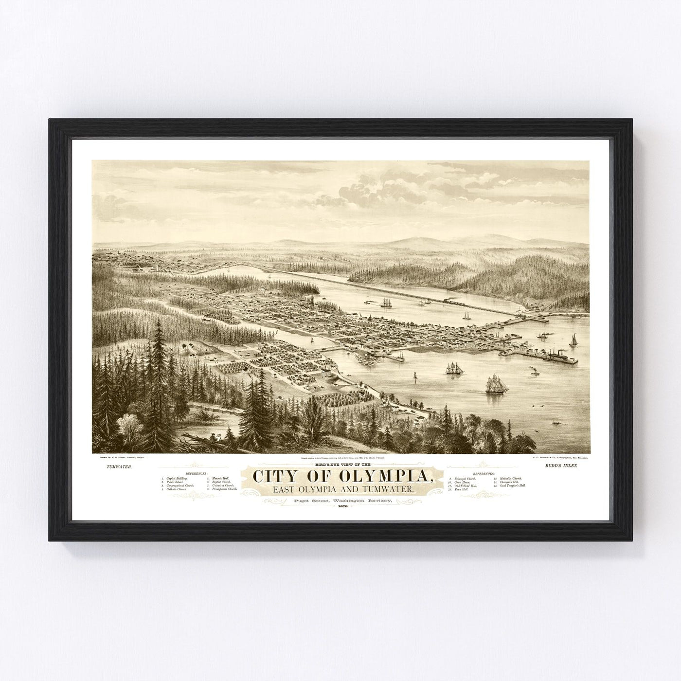 Olympia Vintage Map 1878