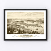 Olympia Vintage Map 1878