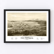 Port Townsend Vintage Map 1878
