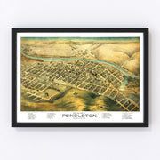 Pendleton Vintage Map 1890