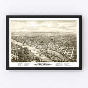 Salem Vintage Map 1876