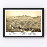 Ogden Vintage Map 1875
