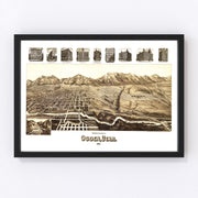 Ogden Vintage Map 1890