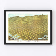 Salt Lake City Vintage Map 1870