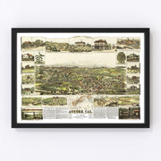 Auburn Vintage Map 1887