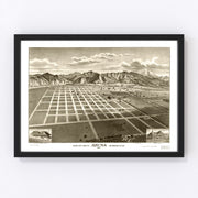 Azusa Vintage Map 1887
