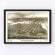 San Diego Vintage Map 1880