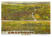 Vintage Map of Los Angeles, California 1894