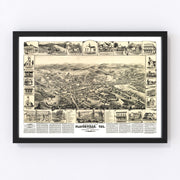 Placerville Vintage Map 1888