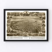 Sacramento Vintage Map 1890