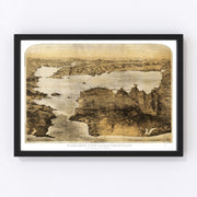 San Francisco Vintage Map 1876
