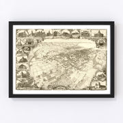 Santa Barbara Vintage Map 1898