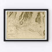 Honolulu Vintage Map 1887