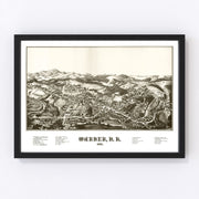 Warner Vintage Map 1887