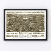 Canton Vintage Map 1918