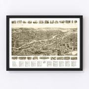 Ansonia Vintage Map 1921