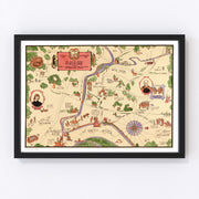 Hartford Vintage Map 1927