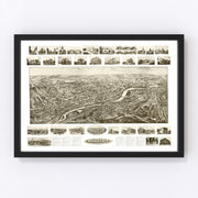 Naugatuck Vintage Map 1906