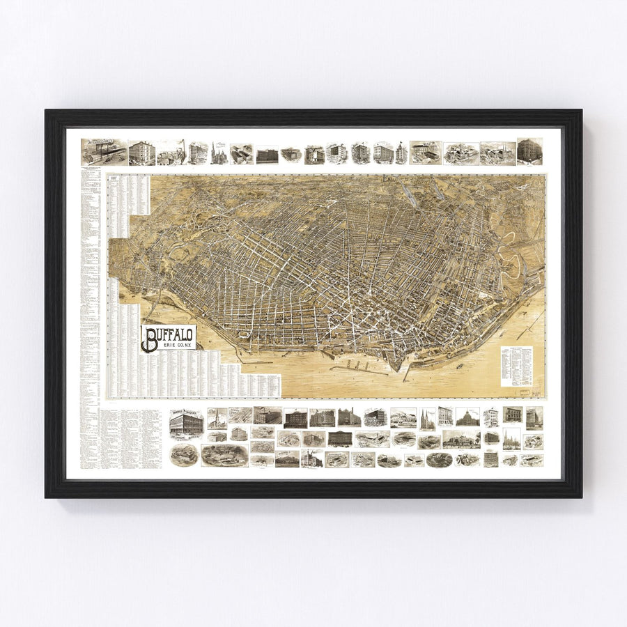 Buffalo Vintage Map 1902