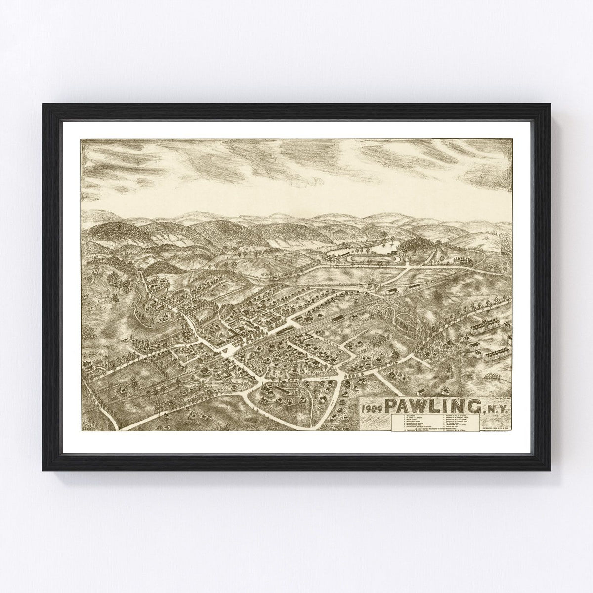 Pawling Vintage Map 1909