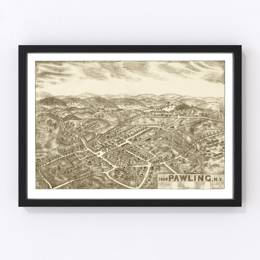Pawling Vintage Map 1909