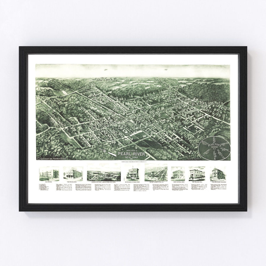 Pearl River Vintage Map 1924