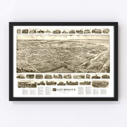 Patchogue Vintage Map 1905