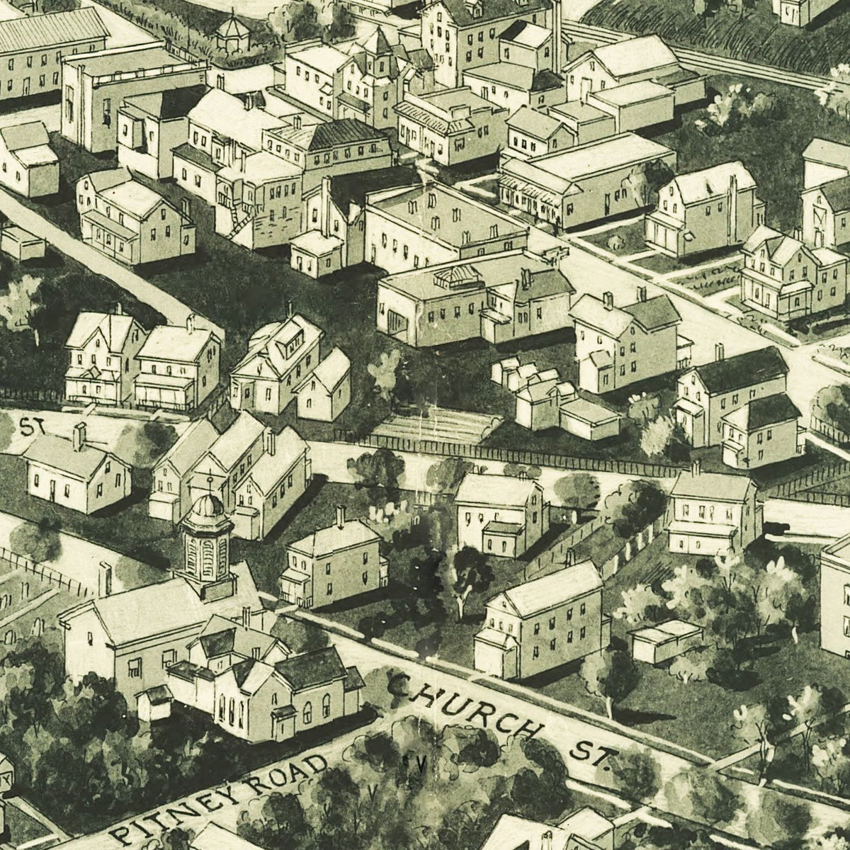 Restored historic details from the 1924 city map of Absecon, New Jersey