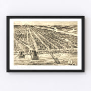 Asbury Park Vintage Map 1910