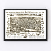 New Brunswick Vintage Map 1910