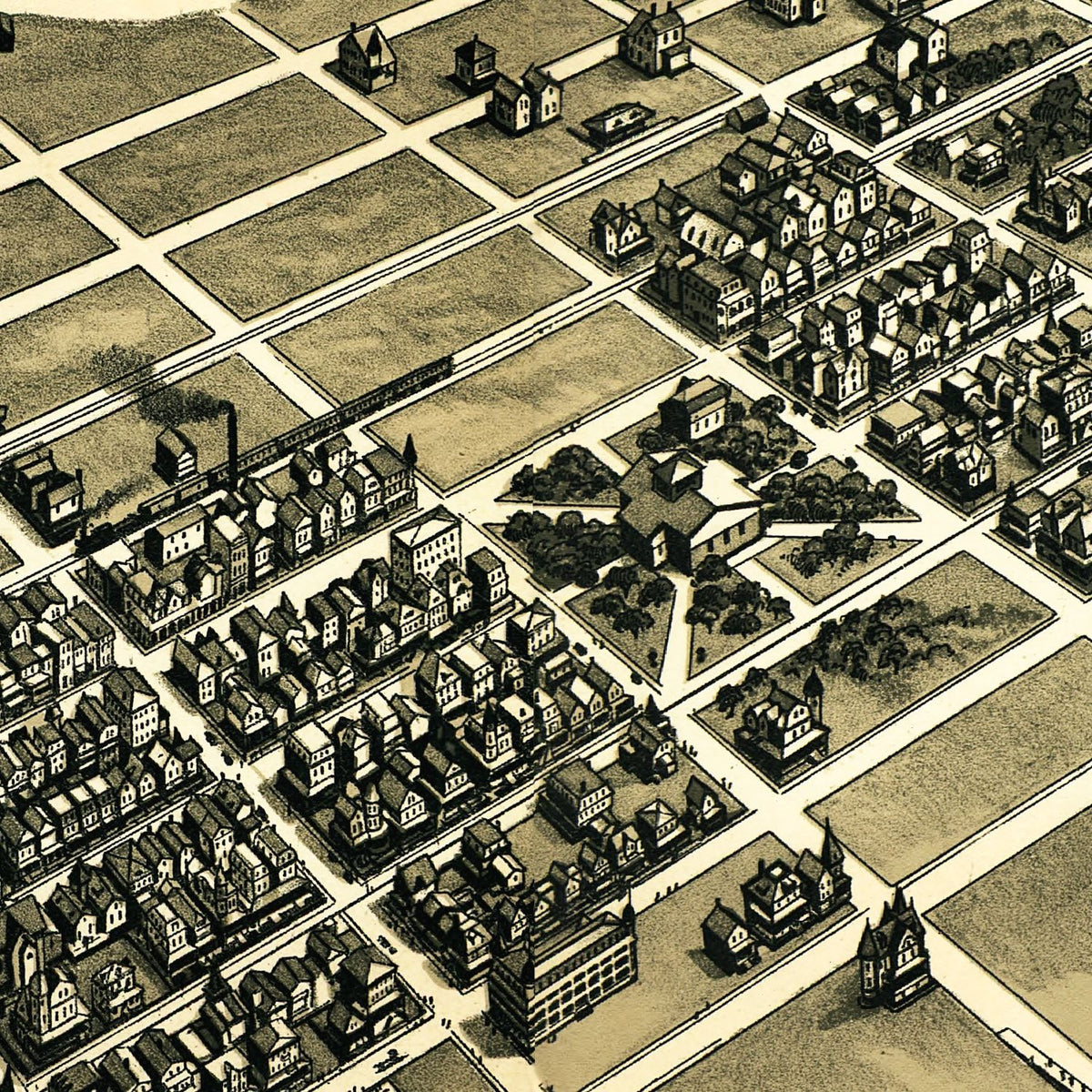 Restored historic details from the 1903 city map of Ocean City, New Jersey