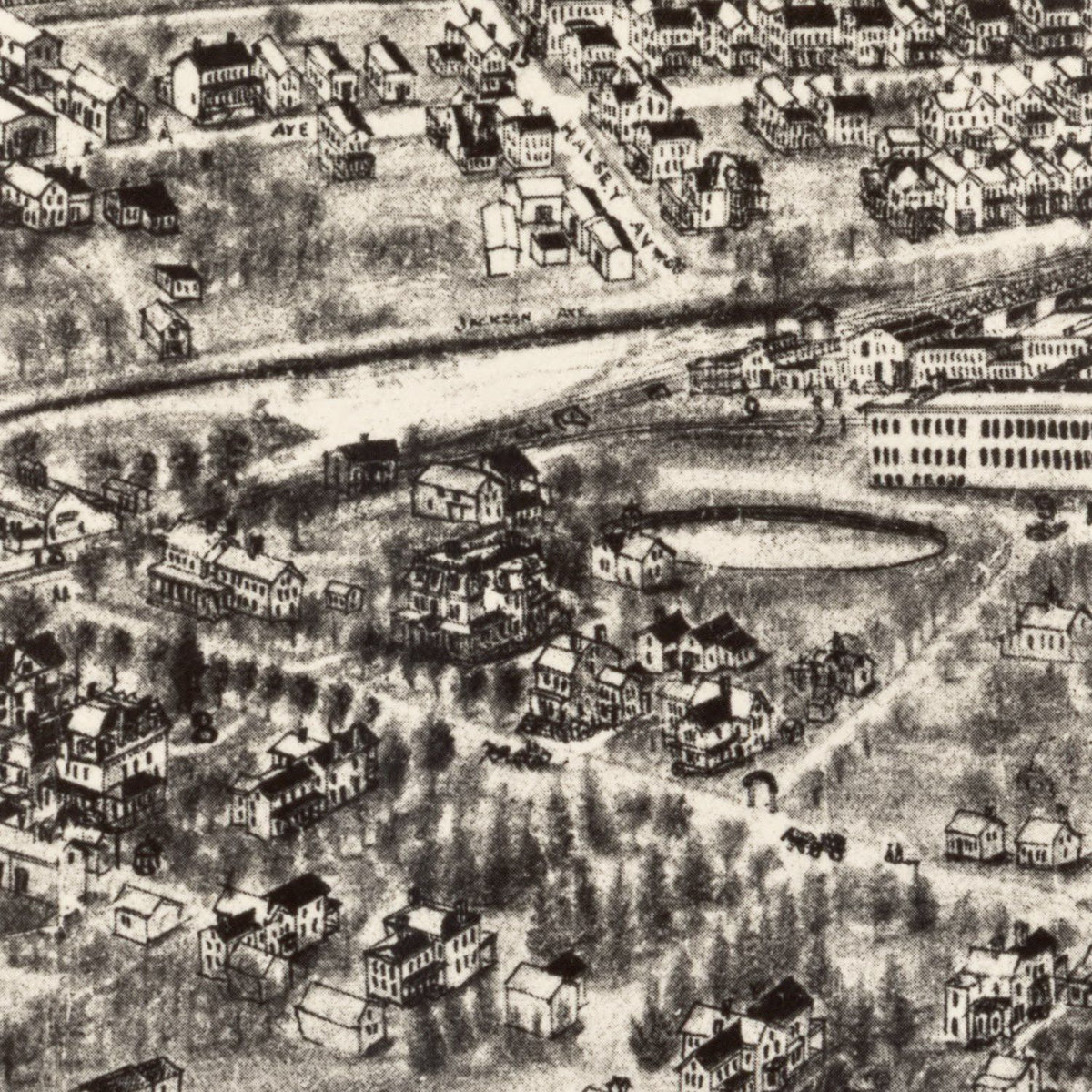Restored historic details from the 1902 city map of Rockaway, New Jersey