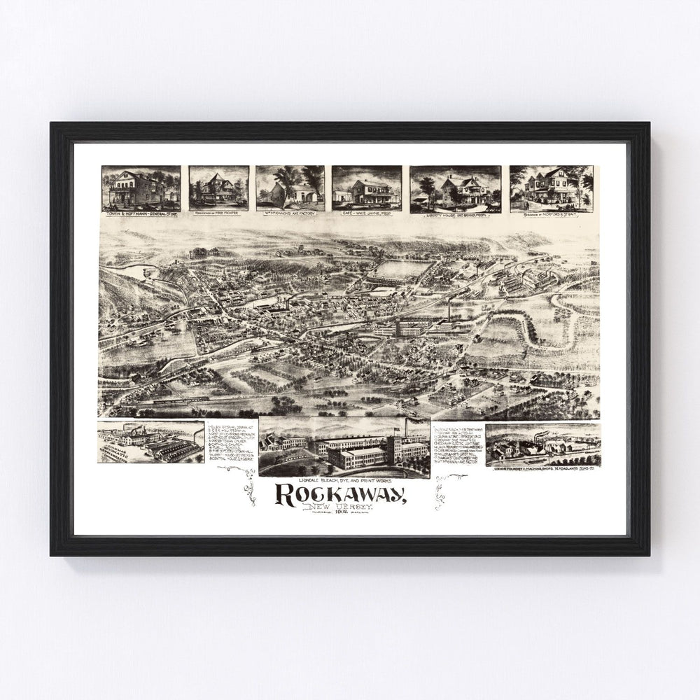 Rockaway Vintage Map 1902