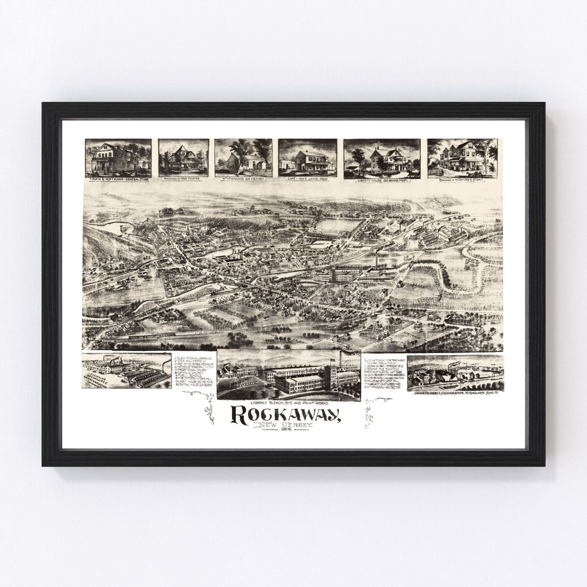 Rockaway Vintage Map 1902