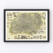 Allentown Vintage Map 1901