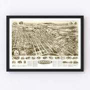 Bangor Vintage Map 1918