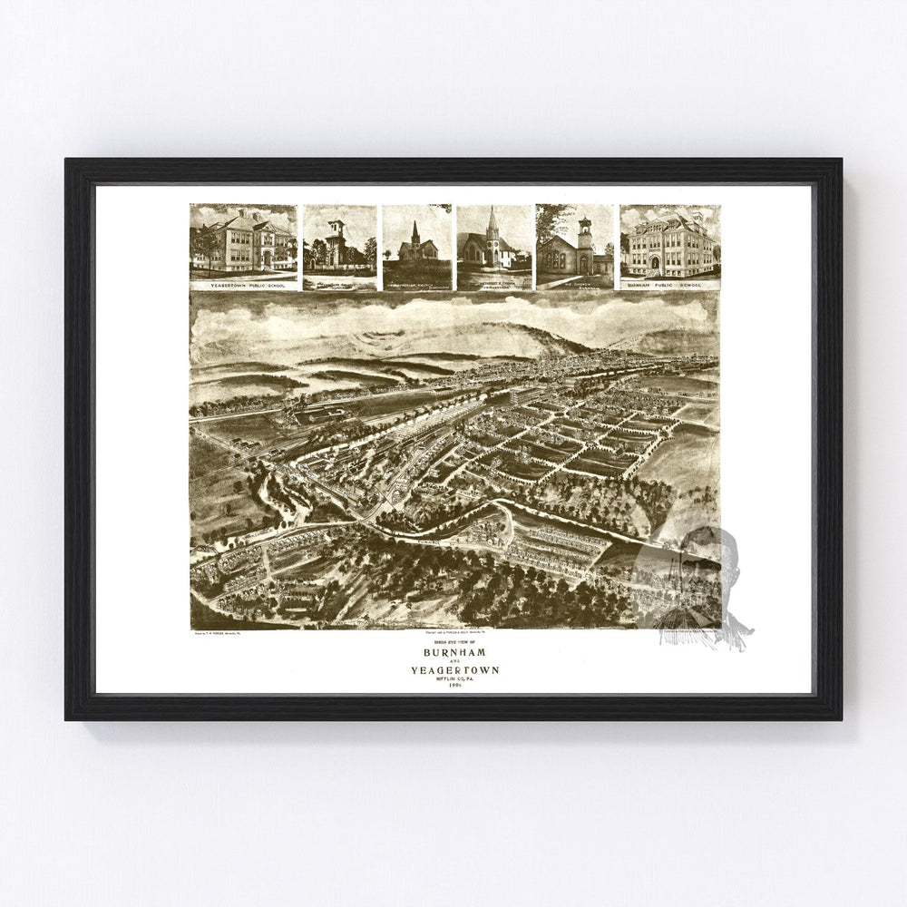 Burnham Vintage Map 1906