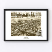Burnham Vintage Map 1906